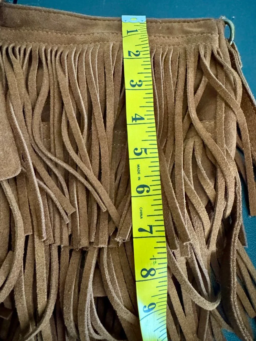 Mossimo Brown Fringe Crossbody Bag Boho Western Shoulder Purse